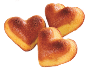 heart shaped pastries